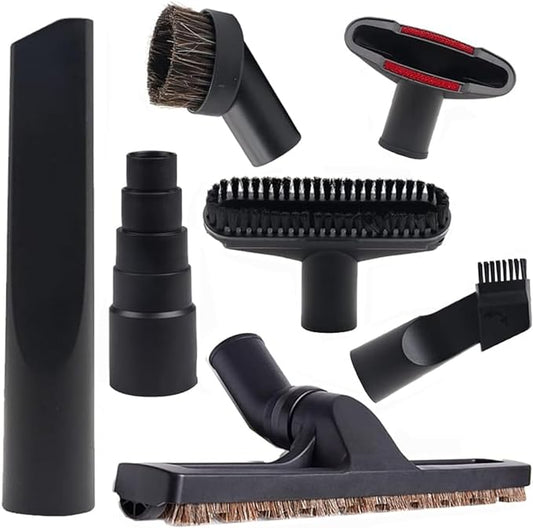 7 PCS Vacuum Attachments Replacement for Shop Vac Accessories with, 1 7/8" to 1" Adapter for Shop Vac,1 1/4" Household Cleaning Accessories Brush Kit for Shop Vac Attachment