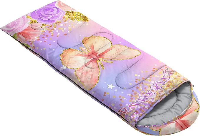 HOSIMA Dear Hunting Pattern Cold Weather Sleeping Bags for Adults,Black Light Weight Sleeping Bags for Kids Adults,WaterProof Sleeping Bags for Outdoors Hiking.