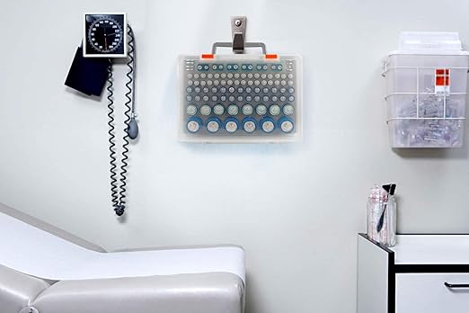 Battery Organizer Storage Box, Garage Storage Containers Case Holder with Checker Tester Fits for AA AAA C D 9V Lithium 3V (Not Includes Batteries Pack)