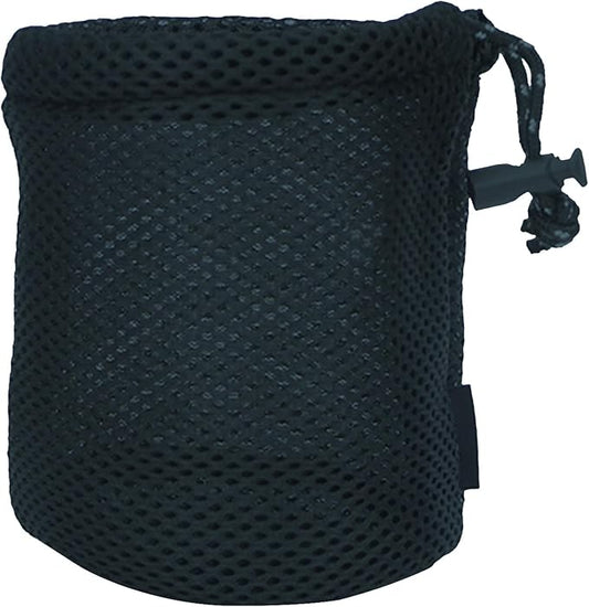 Black Nylon Mesh Bag Travel Stuff Sacks Drawstring Bag Outdoor Pots Storage Bag Camping Tableware Organizers Storage