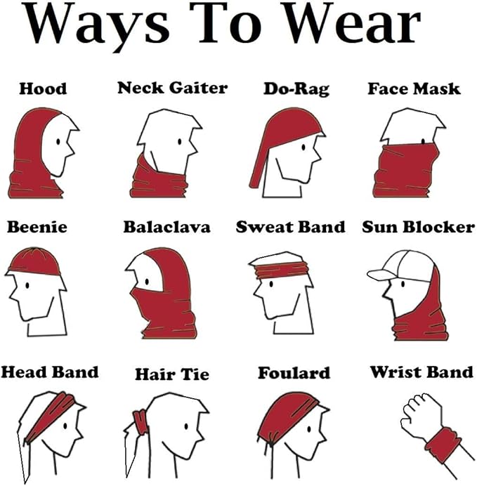 $averPak BodyForge & InsectGuard - Permethrin Treated Mosquitoes, Flies, Ticks & More Insect Repellent Tube Bandanna Neck Gaiter Headband (White Paisley)