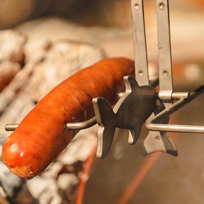 Campfire Roasting Sticks – Smore Sticks & Hot Dog Skewers for Fire Pit Cooking – Camping Essentials & Must Haves Campfire Accessories for Family Fun Outdoors