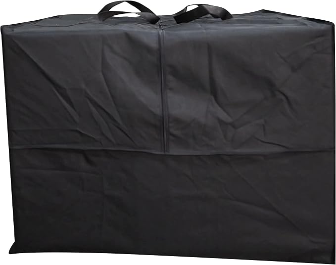 Outdoor Square Cushion/Cover Storage Bag, Protective Zippered Storage Bags with Handles, 32''L x 32''W x 24''H Black