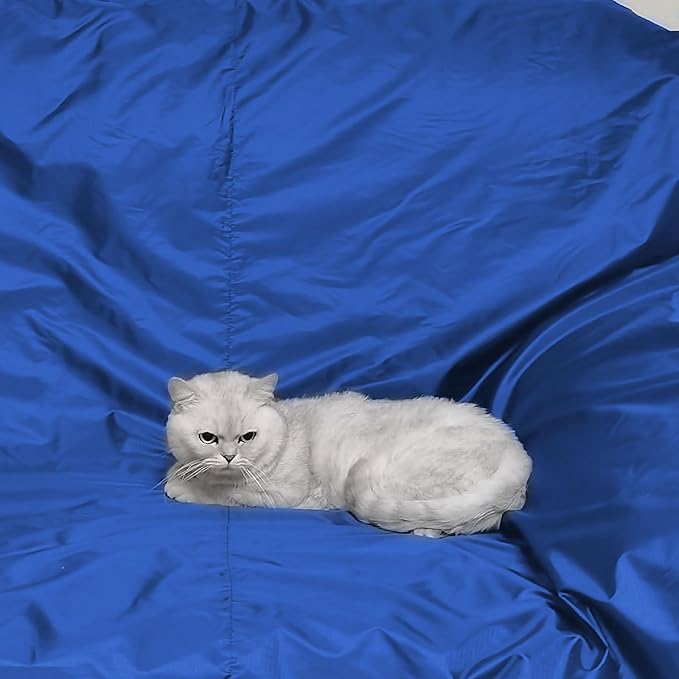 DUKUSEEK Outdoor Stadium Blankets with Hood, Fleece Blankets, Quilted, Extra Thick Fleece, Warm, Windproof, Sandproof, Includes Stuff Sack, Shoulder Strap