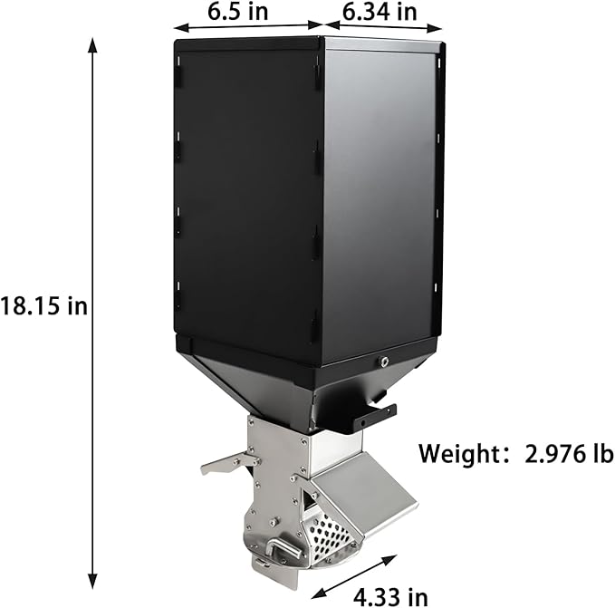Outdoor Camping Stove Accessory Pellet Bin with Burner for Tent Stove (Black)