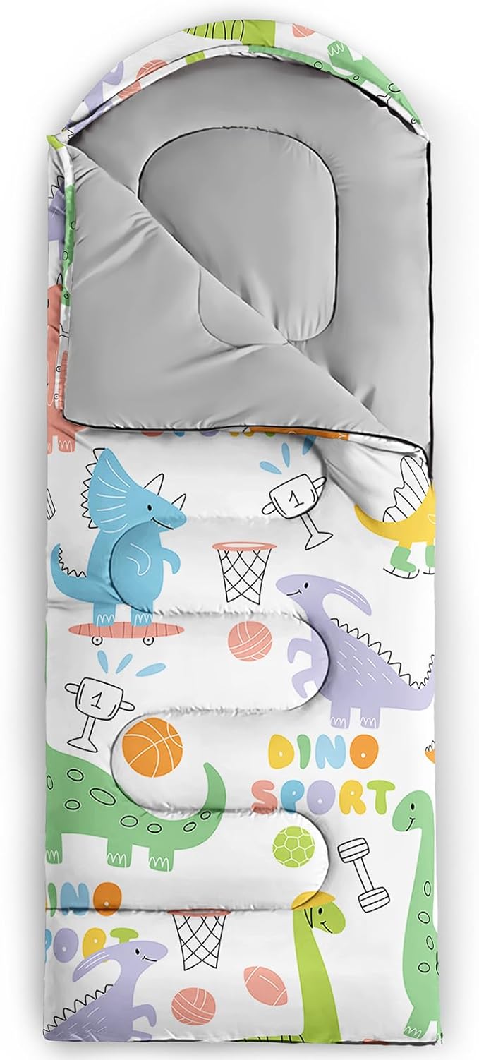 QOOMO Camping Sleeping Bags,3 Season Warm & Cool Weather,Lightweight,Waterproof Sleeping Bags for Adults & Kids,Traveling,and Outdoors,Camping Gear Equipment