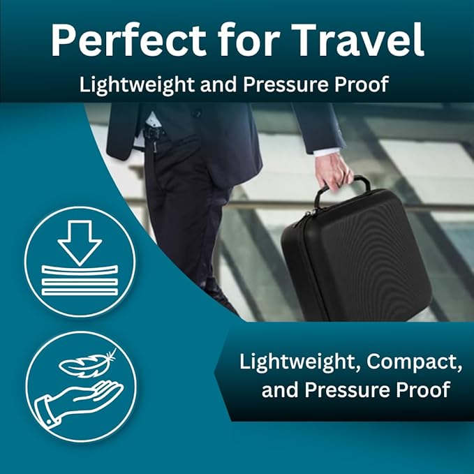 Hard Case With Customizable Protective Foam - Interior: 9.5" x 7.5" x 4.75" - Lightweight Hard Shell Camera Case with Zipper for GoPro, Camera, Electronics, Cosmetic, Makeup & More - EVA Protection