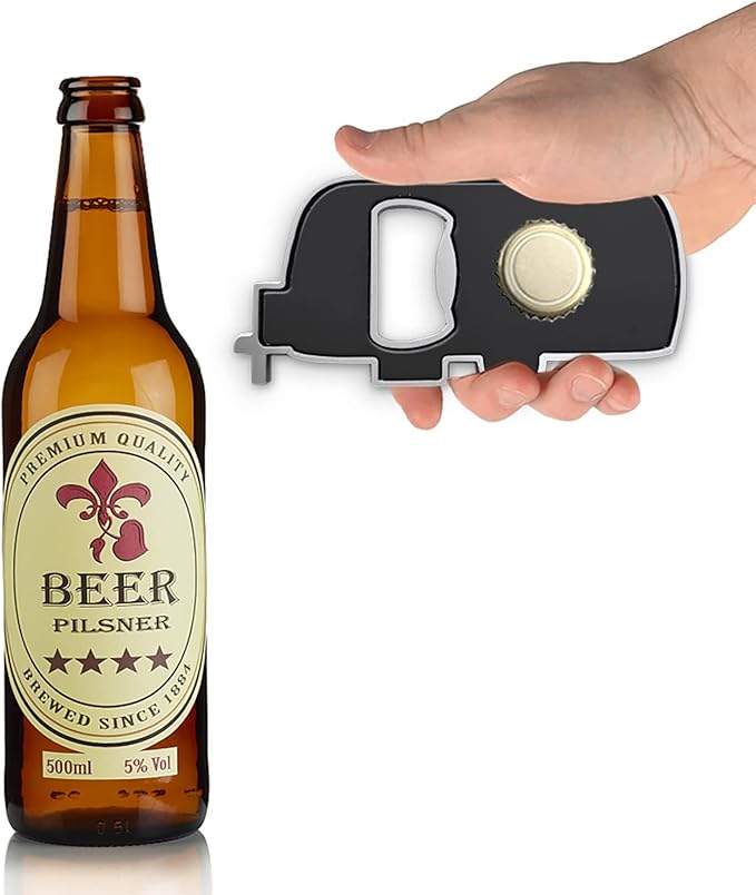 Magnetic Rv Bottle Opener with Cap Cather, Unique RV Gift Set,Magnets Sticker to Fridge for Easy Storage,Perfect Camping Accessories Beer Gift Ideas for Camper Lover,Cool Rv Gadgets