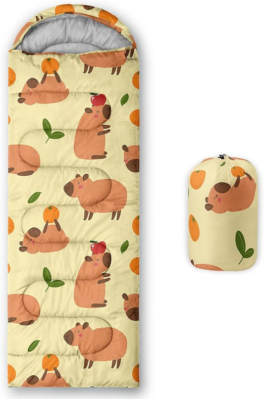 QOOMO Camping Sleeping Bags,3 Season Warm & Cool Weather,Lightweight,Waterproof Sleeping Bags for Adults & Kids,Traveling,and Outdoors,Camping Gear Equipment