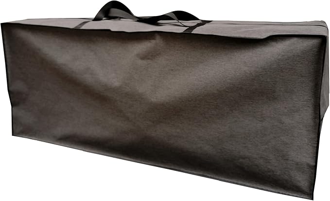Outdoor Rectangular Cushion Storage Bag, Protective Zippered Storage Bags with Handles, 60"X20"X28" Dark Grey