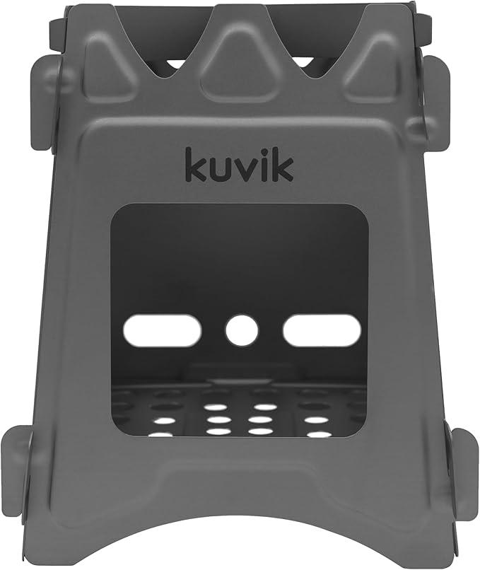 Kuvik Titanium Wood Stove - Ultralight and Compact Stove for Backpacking, Camping, and Survival