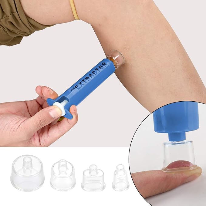 Snake Bite Kit, Bee Sting Kit, Emergency First Aid Supplies, Venom Extractor Suction Pump, Bite and Sting First Aid for Hiking, Backpacking and Camping
