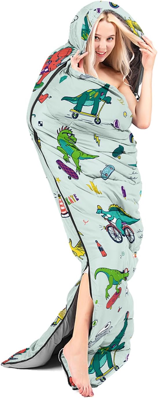 Sleeping Bags for Adults Kids,Backpacking Camping Sleeping Bag for Girls Boys Lightweight Waterproof Cold/Warm Weather Sleeping Bag for All Season