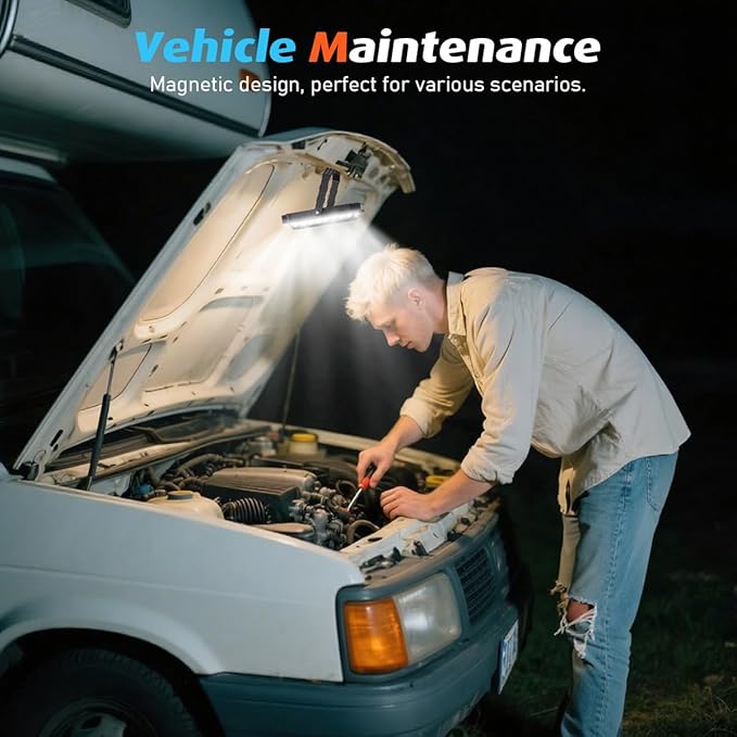 LED Camping Lantern Rechargeable, 10000mAh Portable Camping Lights up to 120+ Hours, 12 Light Modes, Dimmable, LCD Digital Display, Waterproof, Camping Essentials for Power Outages, 2 Packs