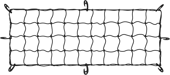 ARKSEN 51" x 19" Heavy Duty Tangle-Free Nylon Cargo Net(4.7" x 4.7" Mesh), Universal Bungee Net for Pickup, Trucks, SUV, Roof Racks, and Travel Luggage Racks