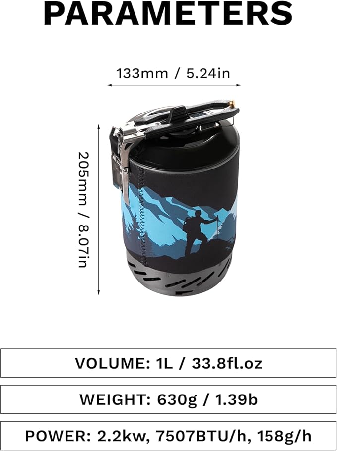 Fire-Maple Fixed Star X2 Backpacking and Camping Stove System Outdoor Propane Camp Cooking Gear Portable Pot Jet Burner Set Ideal for Hiking, Trekking, Fishing, Hunting Trips and Emergency Use