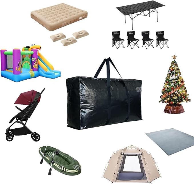 Extra Large Storage Duffle Bag for Travel, Black Oversized Giant Big Traveling Duffle Bag