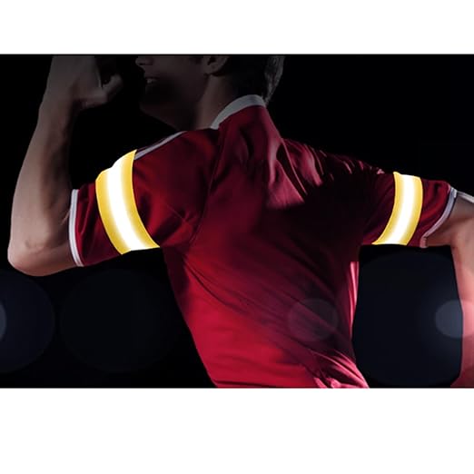 4PCS Reflective Wrist Strap 4x1.5cm Safety Gear Reflective Wristbands High Visibility Bike Ankle Bands Reflector Armband Self-Adhesive Reflective Bands for Walking,Night Sports Grass Green