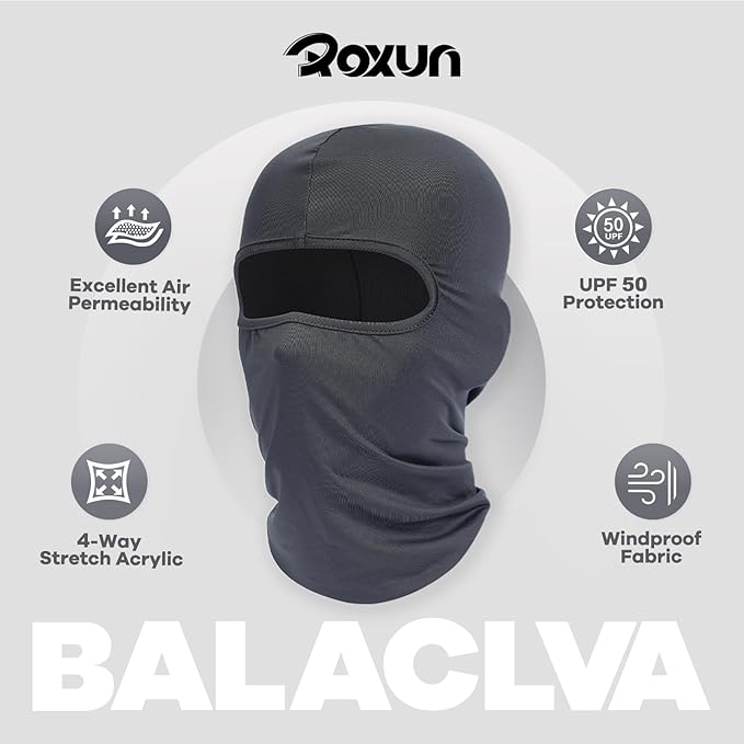 Ski Mask Balaclava Shiesty, 2 Pack Neck Gaiter Motorcycle UV Protector Cooling for Men/Women