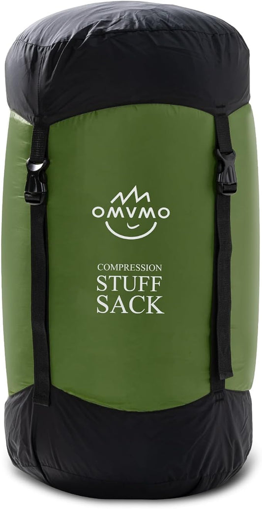 Compression Sack, 12L/19L/32L/46L/53L Water-Resistant Sleeping Bag Stuff Sack,Anti-Tear Ultra Light 400T 20D Nylon Storage Bag,Space Saving Gear for Camping Hiking Travel 1Pcs