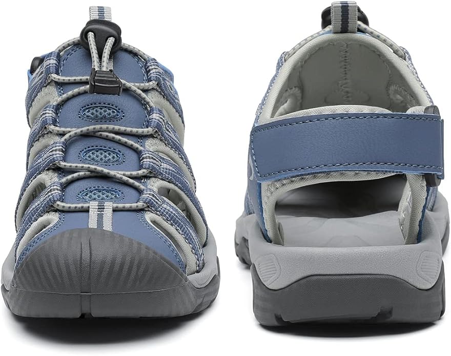 Dannto Women's Sport Hiking Sandals Closed Toe Outdoor Athletic Walking Sandal Lightweight Summer Water Shoes