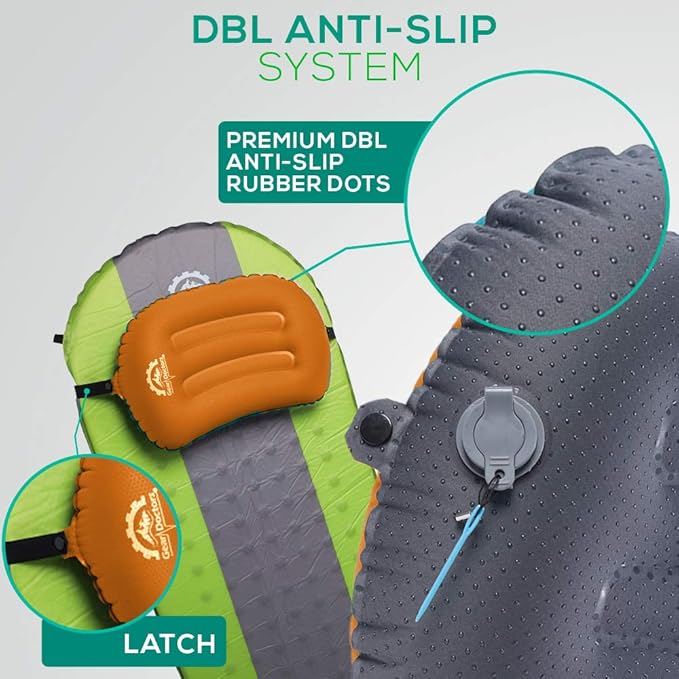 Gear Doctors Inflatable Camp Pillow - Orange