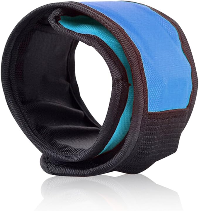 Pack of 6 LED Light Up Band Slap Bracelets Night Safety Wrist Band for Cycling Walking Running Concert Camping Outdoor Sports