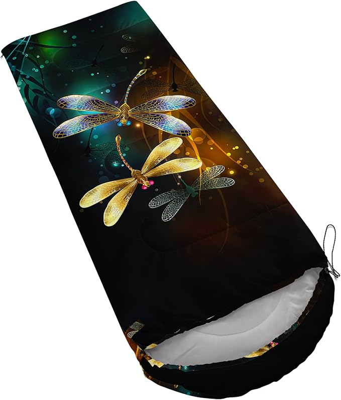 AILONEN Pink Lovely Rabbit Sleeping Bag for Girls Kids Adults,Warm and Cool Weather,Lightweight,Waterproof Backpacking,Cartoon Flowers Printed Bunny Sleeping Bag for Camping