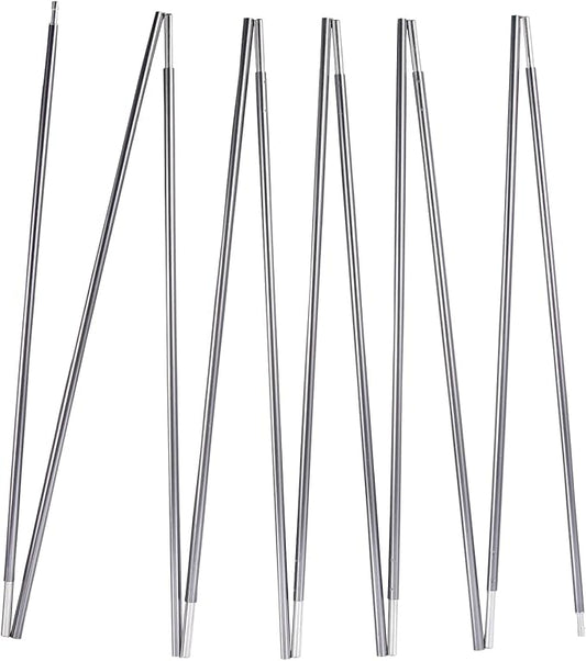 Preassembled Tent Poles Replacement, Gray 7001 T6 Heated Aluminum Tent Poles 1 Pole Pack