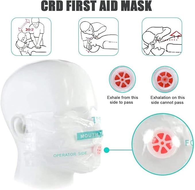 Snake Bite Kit, Bee Sting Kit, Emergency First Aid Supplies, Venom Extractor Suction Pump, Bite and Sting First Aid for Hiking, Backpacking and Camping. Includes Bonus CPR face Shield (Blue)