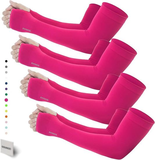 GOUNOD Gardening Sleeves to Cover Arms for Women with Thumb Holes-Sun Protection SPF Cooling Driving UV Blocking