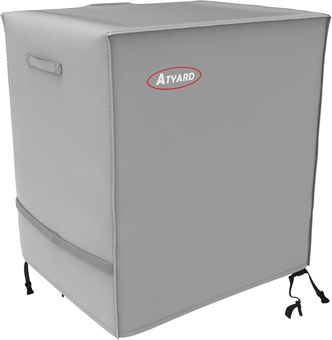 ATYARD 30-inch Outdoor Cover for Keter Unity (Small) Portable Table - UV Resistant, Breathable, All Weather (30" L x 24" W x 32" H)Gray