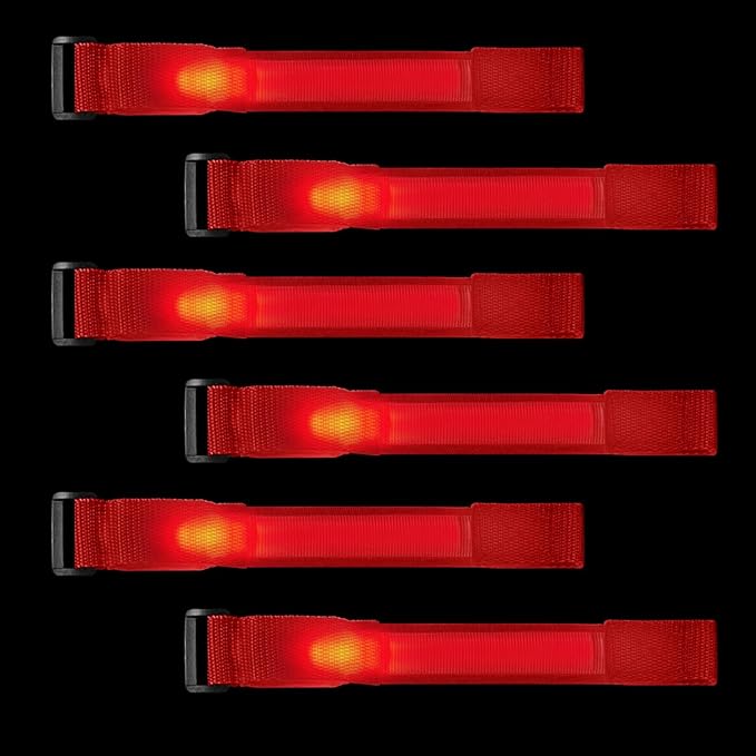 M.best 8pcs LED Light Up Bracelets Glow Flashing Wristbands Glow in The Dark Party Supplies for Wedding, Raves, Concert, Camping,Sporting Events, Party