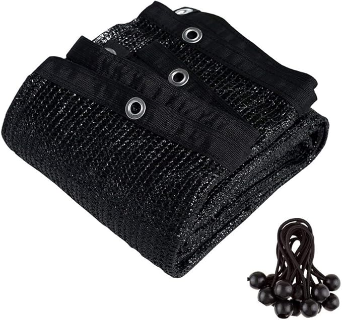 Agfabric 60% Greenhouse Shade Cloth Cover with Grommets 8??X 12?? Black