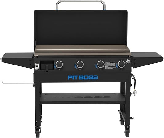 Pit Boss 10963 4-Burner Gas Griddle, Black