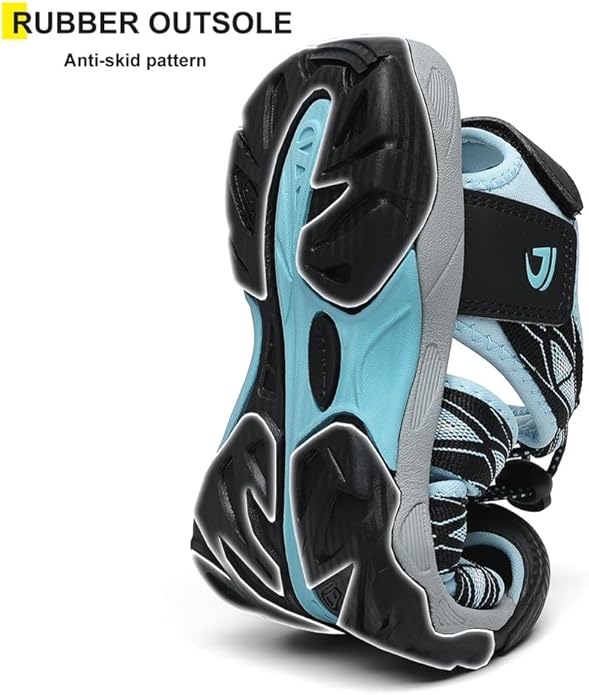 Dannto Women's Sport Hiking Sandals Closed Toe Outdoor Athletic Walking Sandal Lightweight Summer Water Shoes