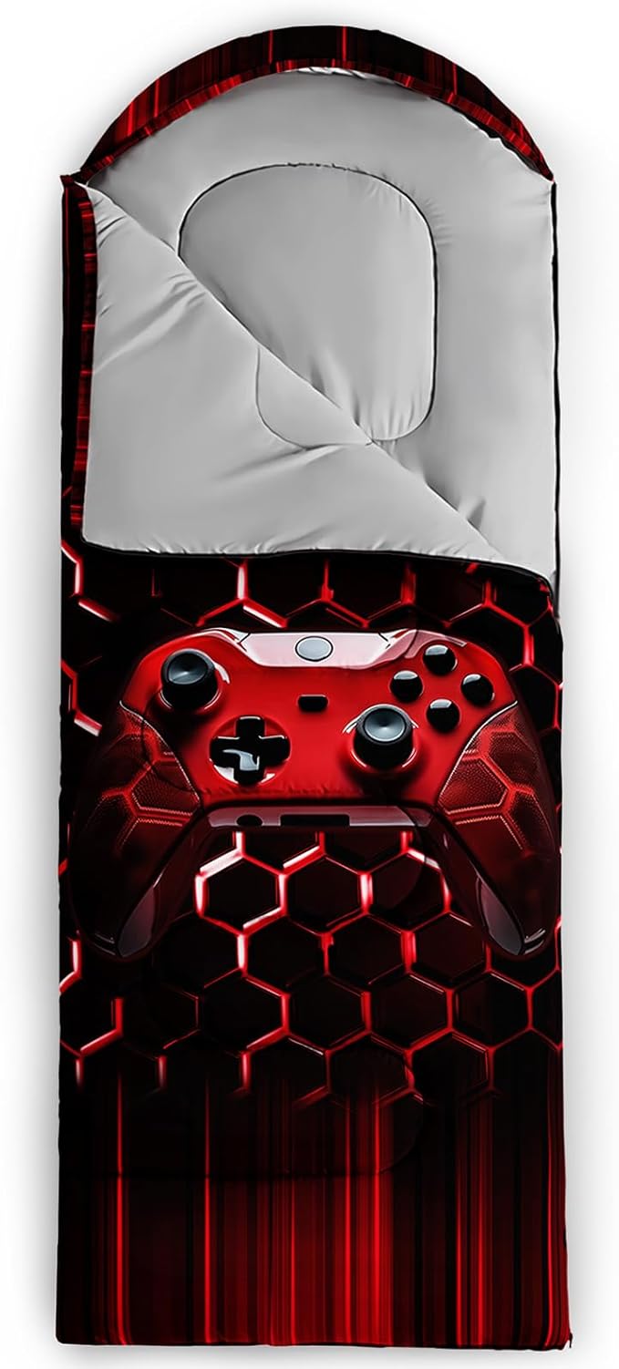 QOOMO Camping Sleeping Bags,3 Season Warm & Cool Weather,Lightweight,Waterproof Sleeping Bags for Adults & Kids,Traveling,and Outdoors,Camping Gear Equipment