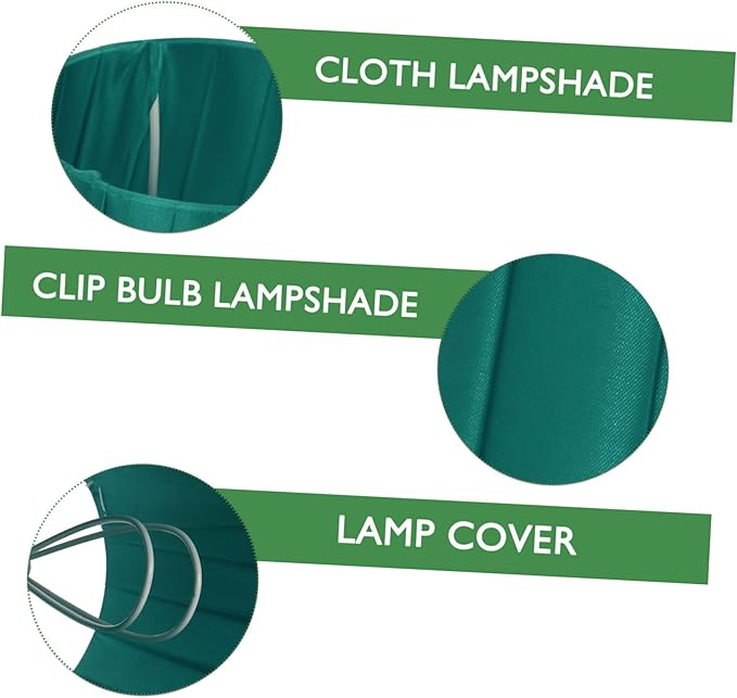 1pc Stylish Cloth Lampshade for Ceiling Table and Floor Lamps Clip Design Easy Installation Decorative Accessory