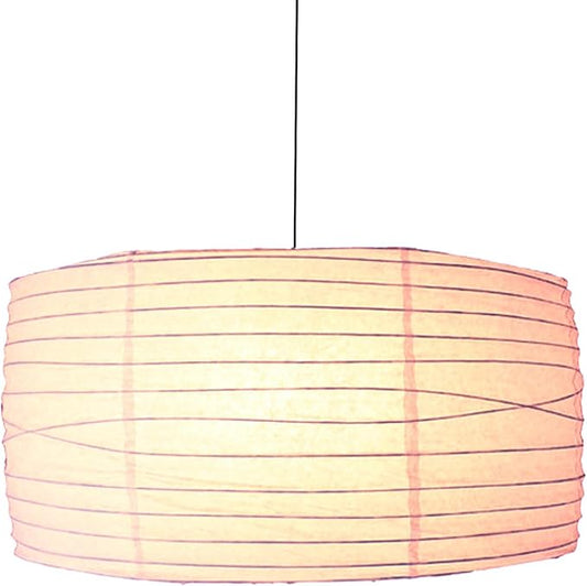 Paper Lamp Shade,46cm(18") Pendant Lamp Shade Round Large Paper Lantern Hanging Light Rice Paper Lantern Lampshade for Living Room Bedroom Dining Room Kids (White1)