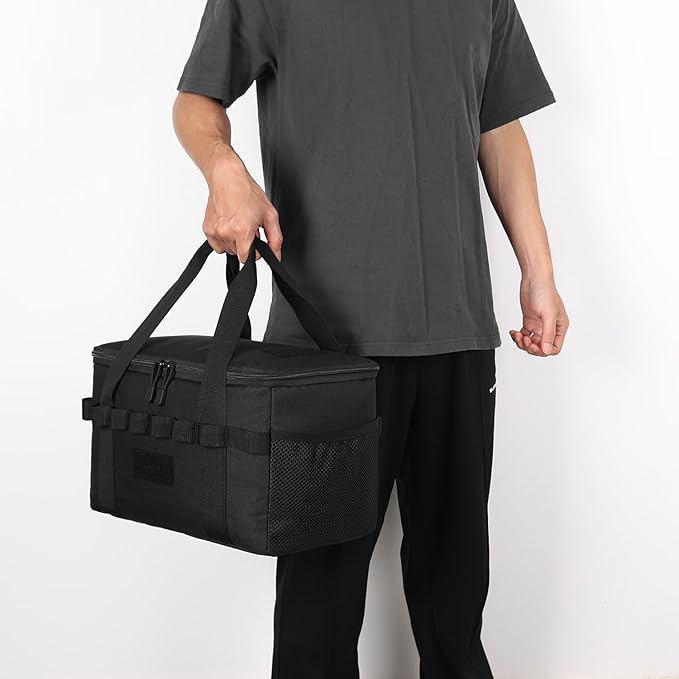 Tactical Camping Storage Bag 14L Tactical Utility Tote Bag Camping Cookware Organizer Trunk Organizer