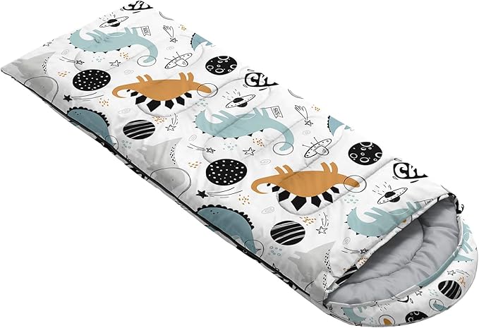 Kids Sleeping Bag for Boys Girls,3D Basketball Print-Lightweight Warm Portable Outdoor Indoor-Waterproof Cold Weather Resistant Sleeping Bag for Camping Hiking