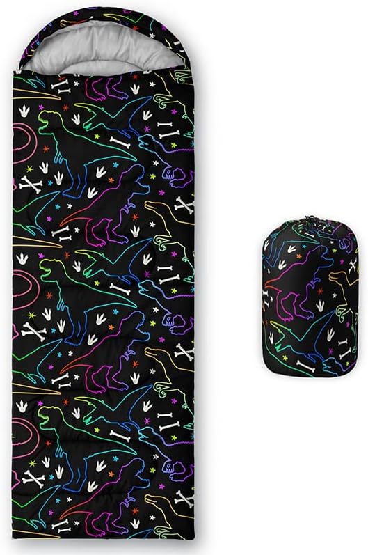 QOOMO Camping Sleeping Bags,3 Season Warm & Cool Weather,Lightweight,Waterproof Sleeping Bags for Adults & Kids,Traveling,and Outdoors,Camping Gear Equipment