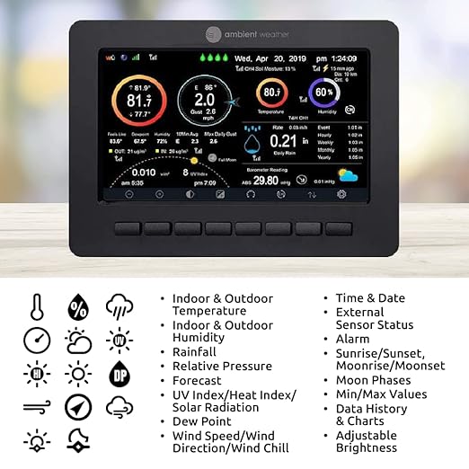 Ambient Weather WS-4000 Solar Powered UltraSonic Wi-Fi Weather Station