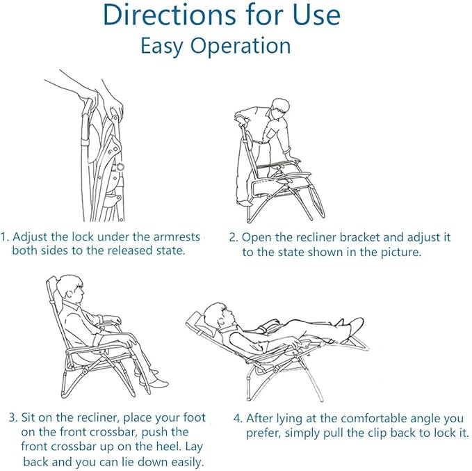 PHI VILLA XXL Oversized Padded Zero Gravity Chair, Foldable Patio Recliner, 30" Wide Seat Anti Gravity Lounger with Cup Holder, Set of 2, Support 400 LBS (Aqua)