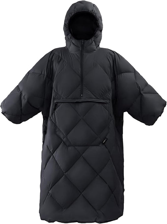 ATEPA Wearable Sleeping Bag, Recycled Warm Camping Wearable Blanket Poncho for Outdoor Sports, Camping Gifts for Women Men