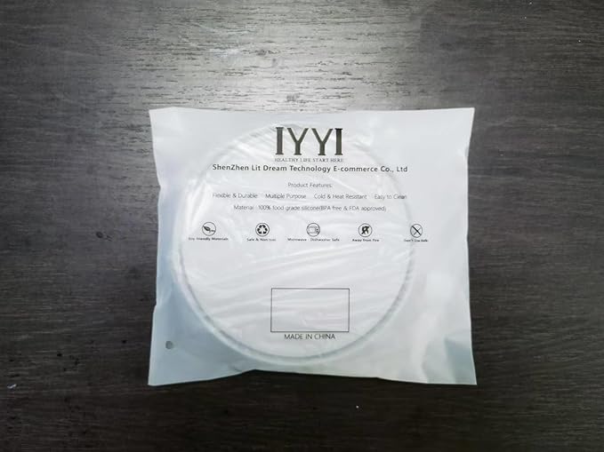 IYYI ME.FAM Silicone Collapsible Bowl with Lid - 800ML Folding Travel Bowl for Camping, Hiking - Heat Resistant