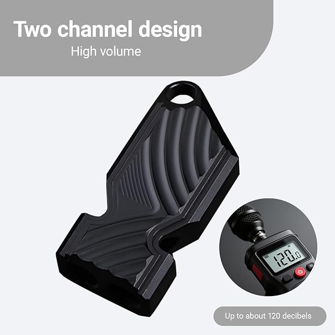 Emergency Whistle with Lanyard - 120dB High Decibel Emergency Safety Whistle for Hiking, Camping, Boating, Fishing, Kayaking and Rescue Signaling.