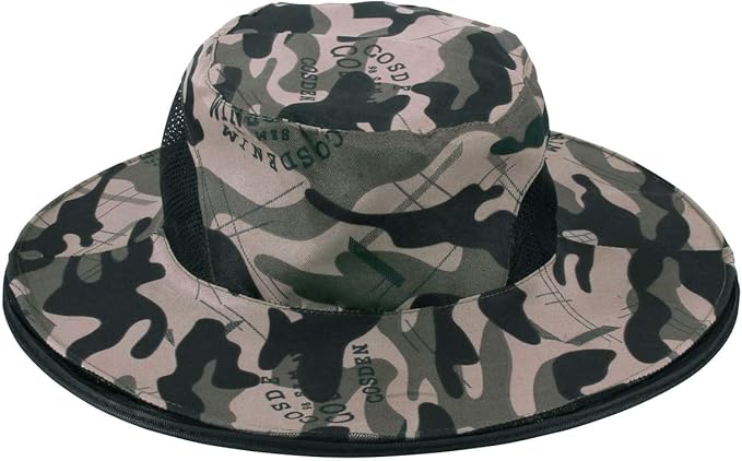 CozyCabin Mosquito Head Net Hat with Removable Mesh Hidden Netting, Design for Outdoor Fishing Gardening