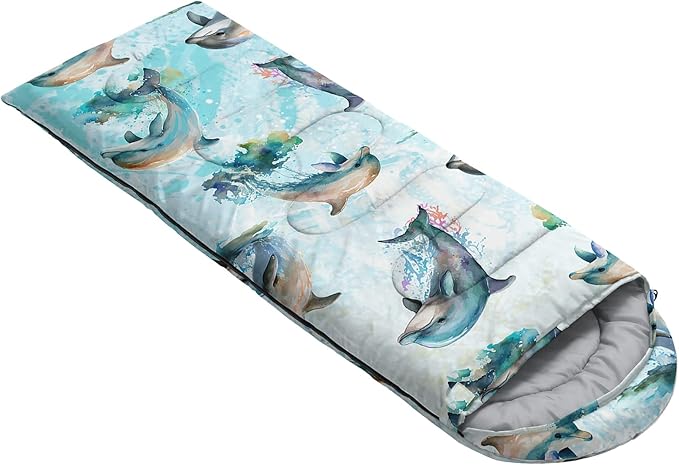 QOOMO Camping Sleeping Bags,3 Season Warm & Cool Weather,Lightweight,Waterproof Sleeping Bags for Adults & Kids,Traveling,and Outdoors,Camping Gear Equipment