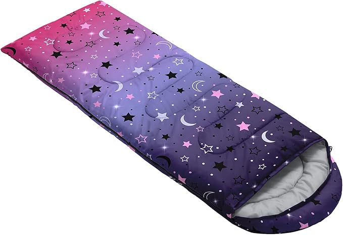 QOOMO Camping Sleeping Bags,3 Season Warm & Cool Weather,Lightweight,Waterproof Sleeping Bags for Adults & Kids,Traveling,and Outdoors,Camping Gear Equipment